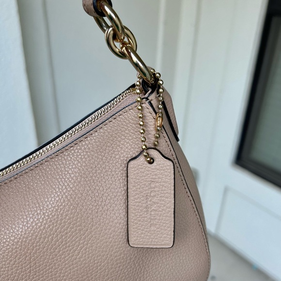 Coach Sutton shoulder bag style 52548 cream leather pebbled classic winter purse - Picture 9 of 11